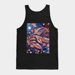 Other Worldly Designs- nebulas, stars, galaxies, planets with feathers Tank Top